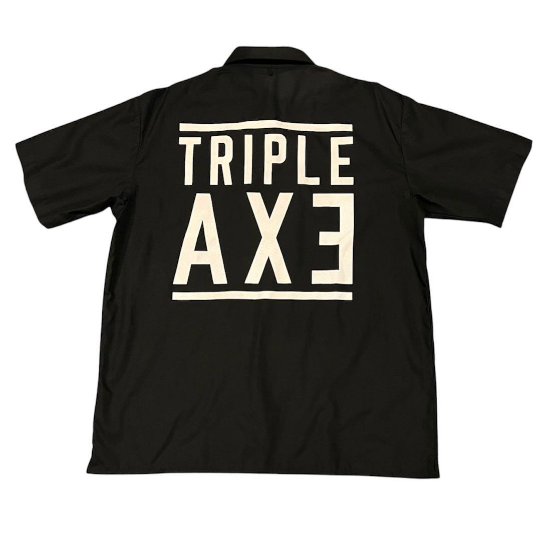 【希少美品】TRIPLE AXE オープンカラーシャツ XLトリプルアックス
