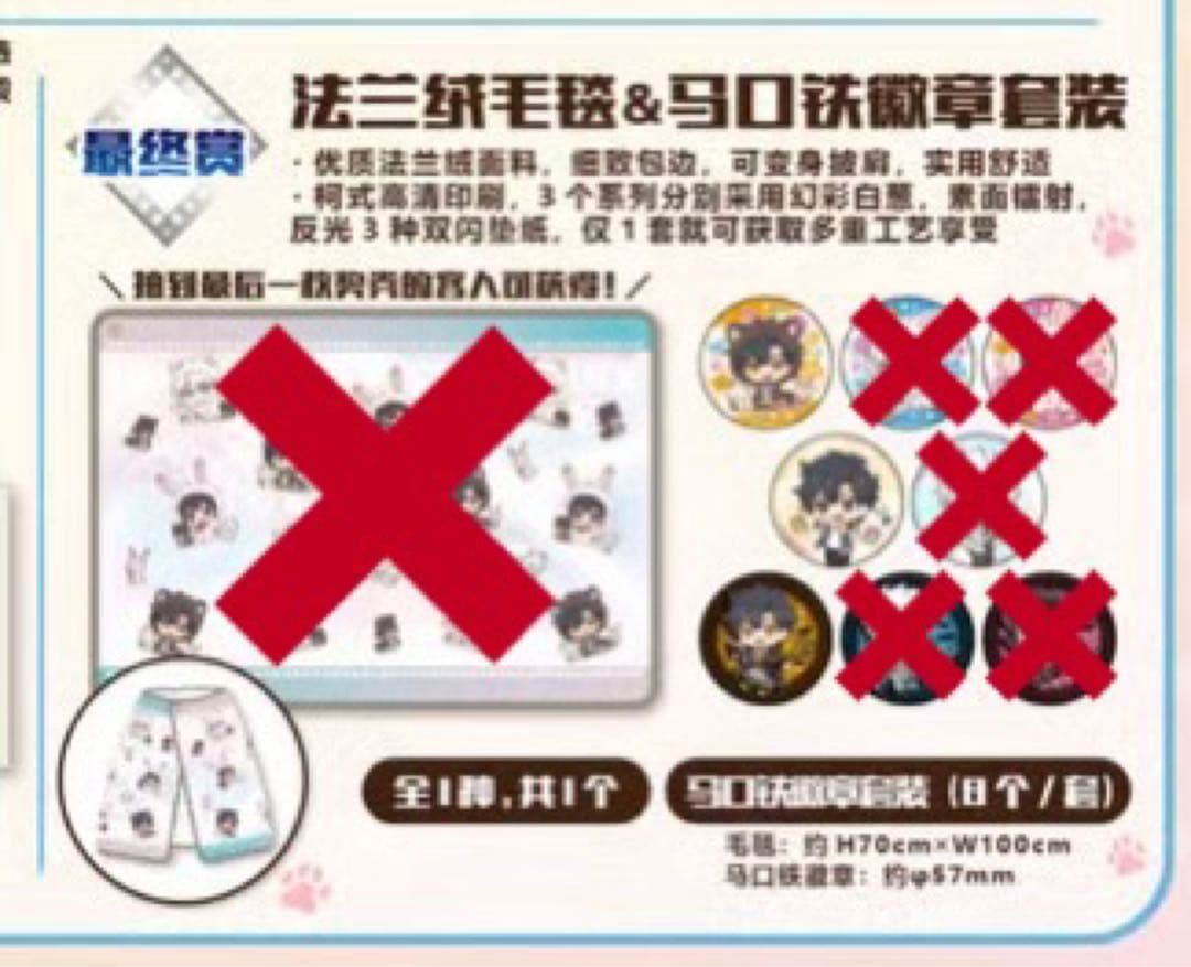 程小時　トキ　缶バッジ3個　時光代理人　くじ　animal party　最終賞