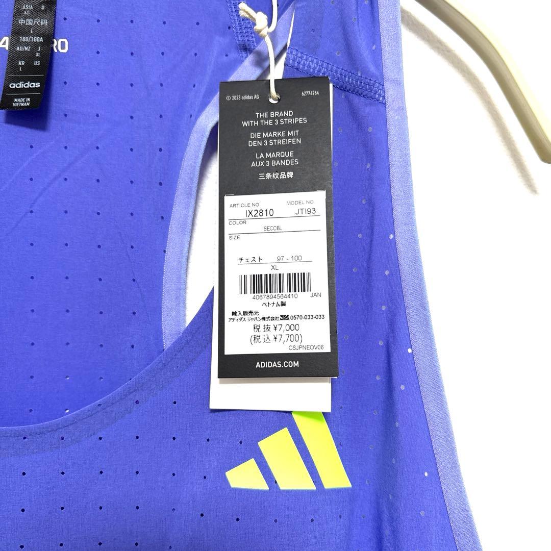 【新品 XL】adidas アディゼロ ランニング シングレット ADIZERO