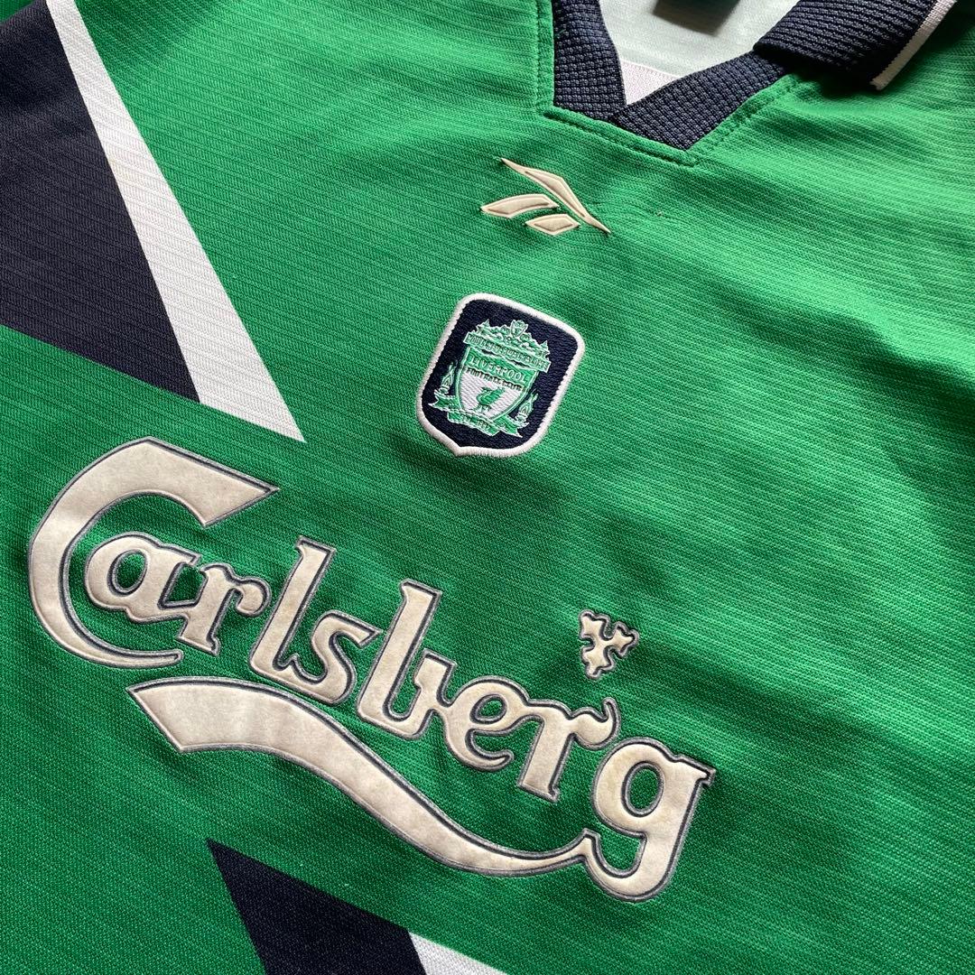 希少 99/01 Reebok リヴァプール ユニフォーム Carlsberg