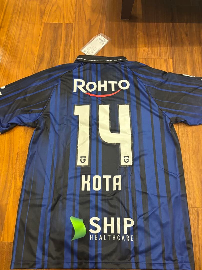 【値下げ】ガンバ大阪　山田康太　サッカーシャツ KOTA 14 O-XO