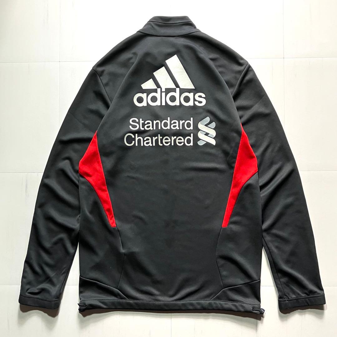 【極美品】11-12 adidas Liverpool 公式ハーフジップウェアＬ