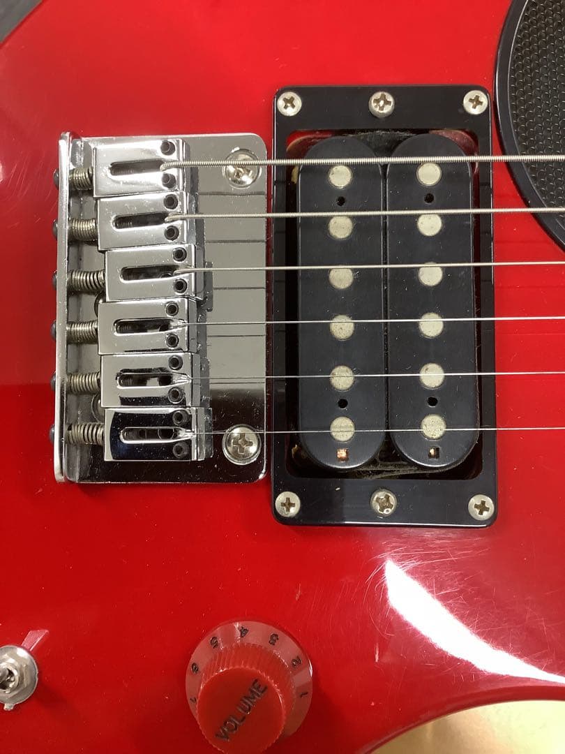 oeverspe フェルナンデス エレキギター 赤色 ZO-3 内蔵アンプ