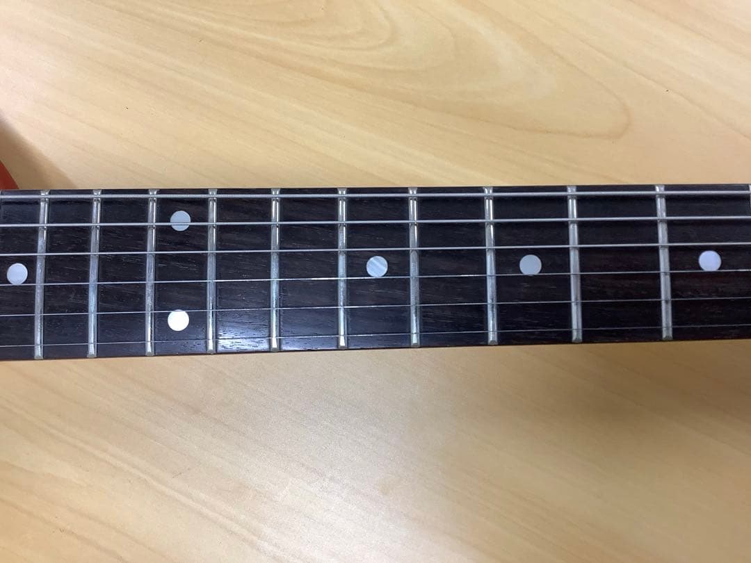 oeverspe フェルナンデス エレキギター 赤色 ZO-3 内蔵アンプ
