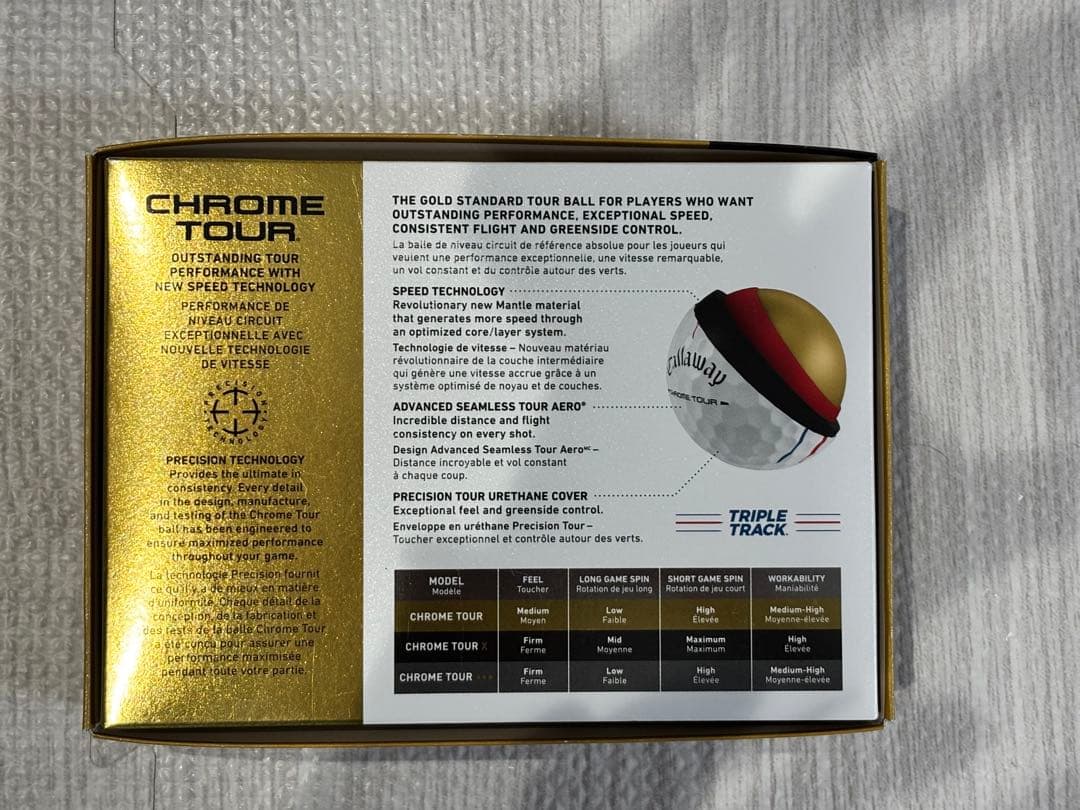 キャロウェイ CHROME TOUR TRIPLE TRACKボール 26new