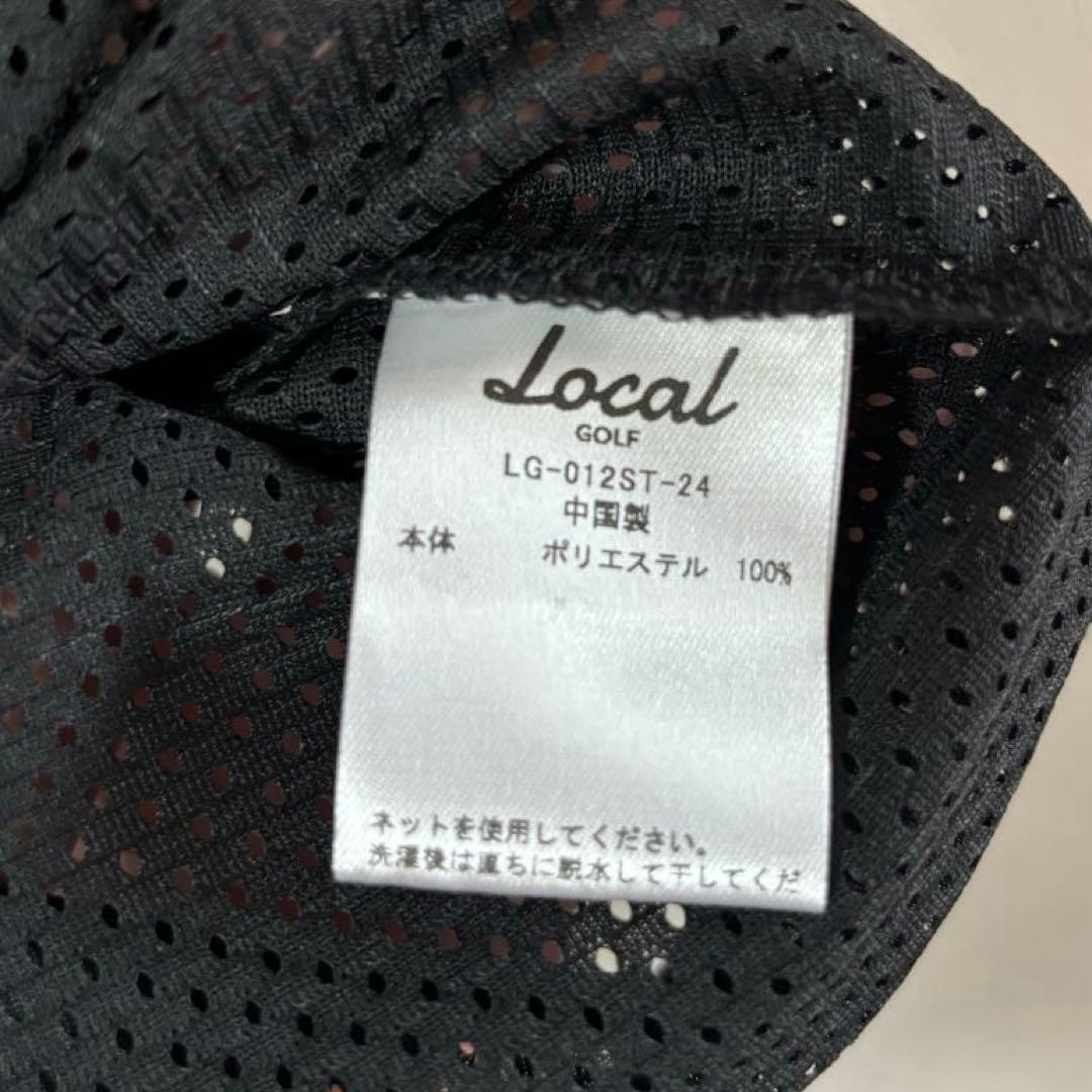 LOCAL GOLF ゴルフ　ベースボールシャツ　メッシュ　アーチロゴ　M L
