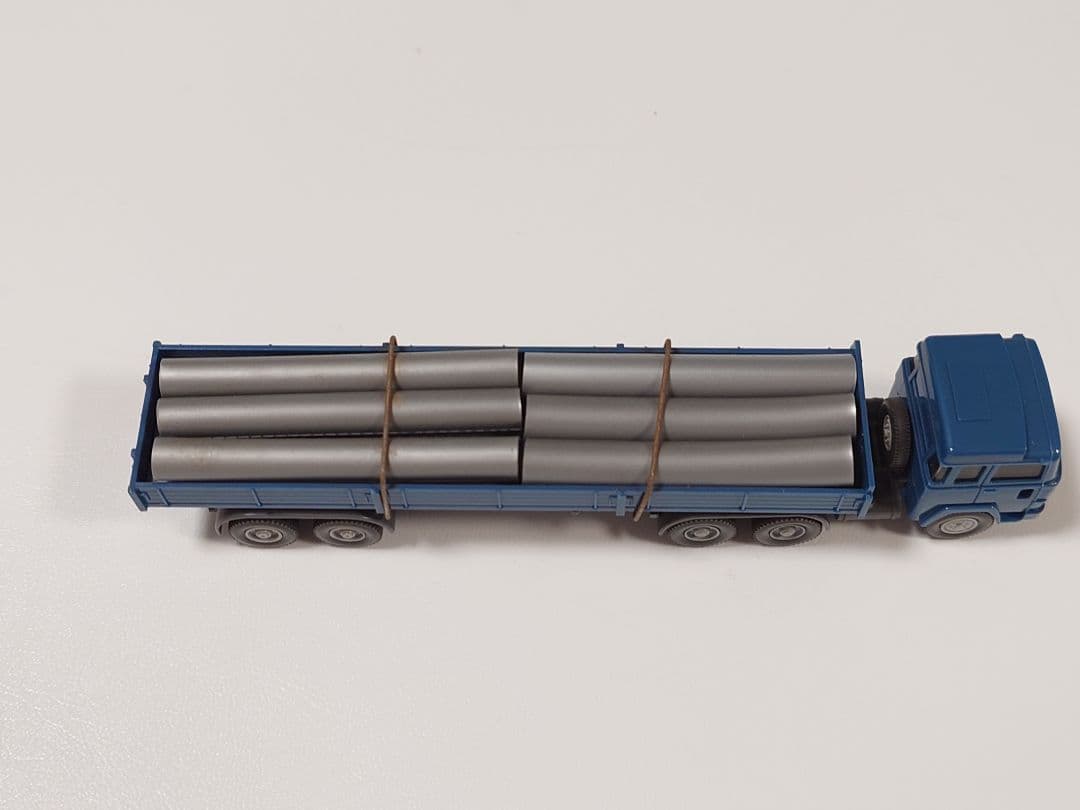 ミニカー WIKING Magirus Truck-Trailer with pipes