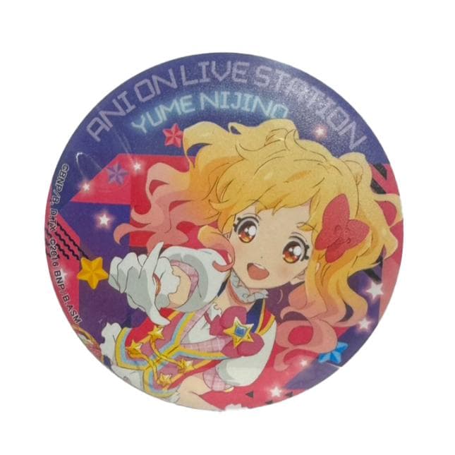 虹野ゆめ アイカツ アニON マグバッジ 缶バッジ 未使用 アイカツスターズ