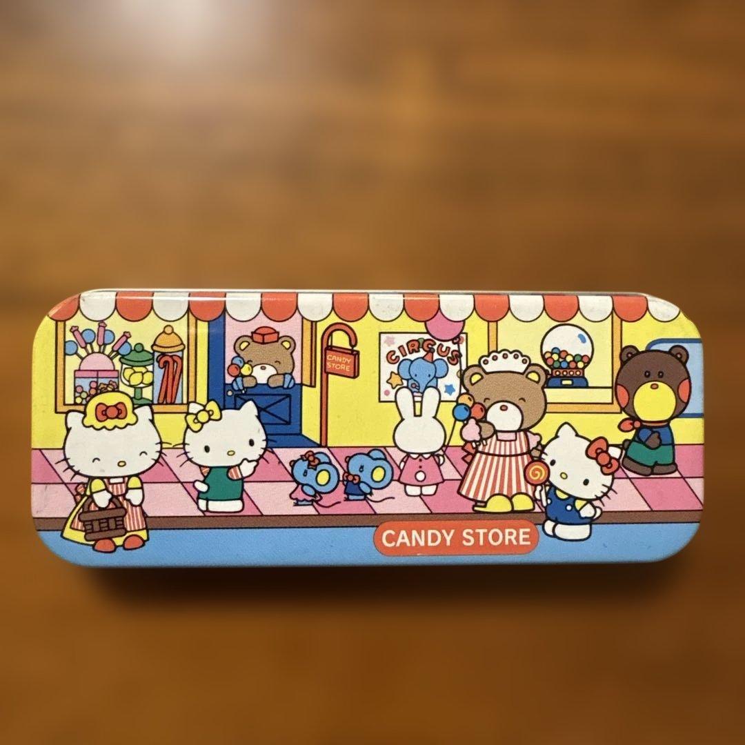 2000年 サンリオいちご新聞 付録 キティズタウン カンBOX 4個セット