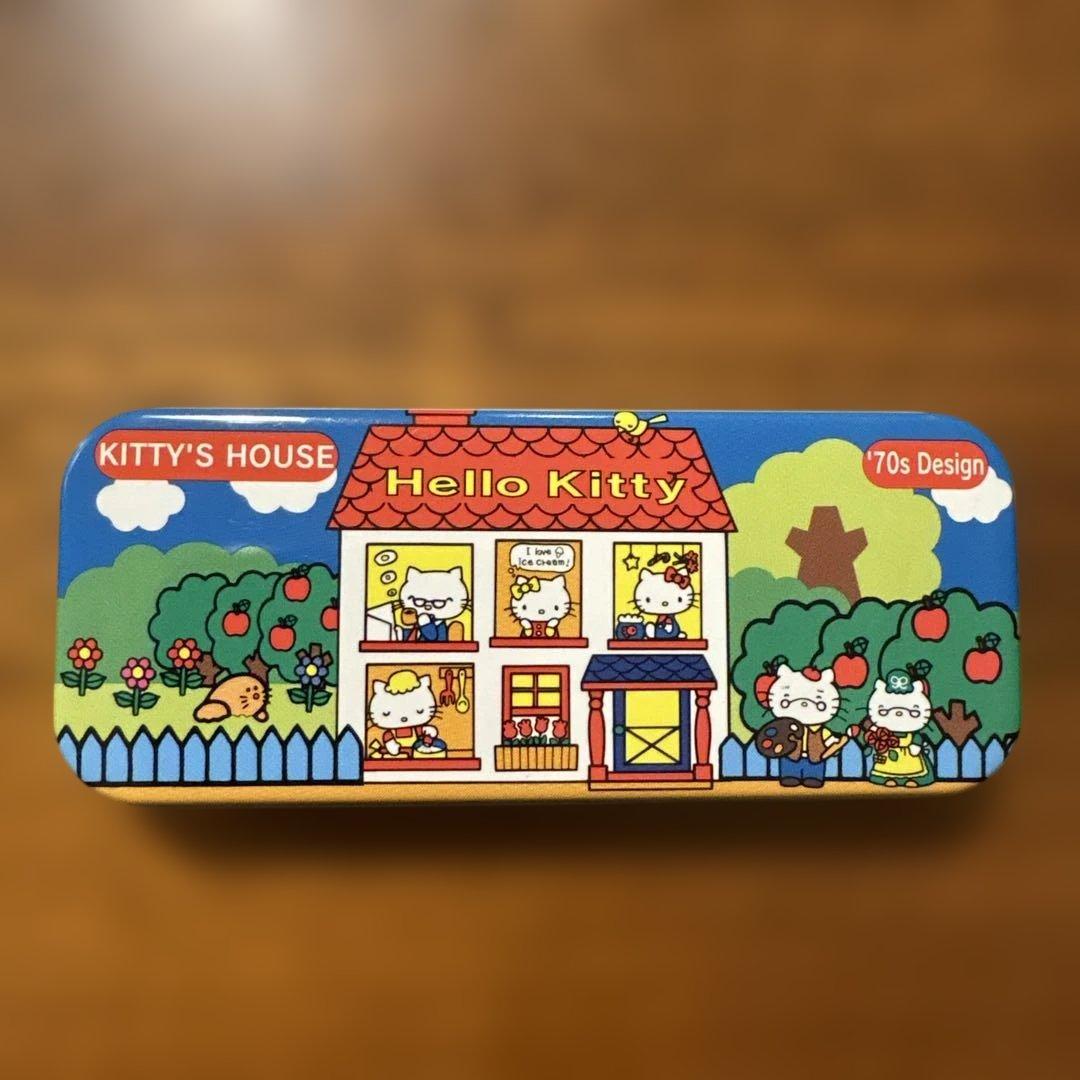 2000年 サンリオいちご新聞 付録 キティズタウン カンBOX 4個セット