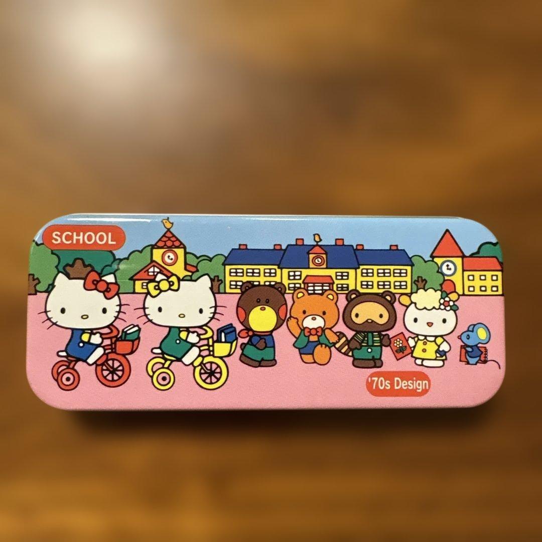 2000年 サンリオいちご新聞 付録 キティズタウン カンBOX 4個セット