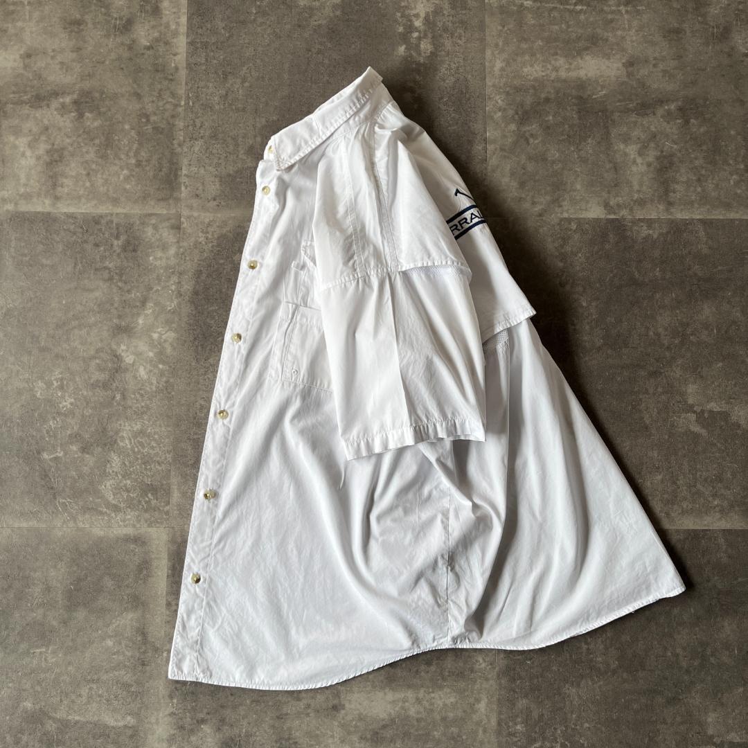 00s Columbia フィッシングシャツ 多ポケット XXL 白 A254