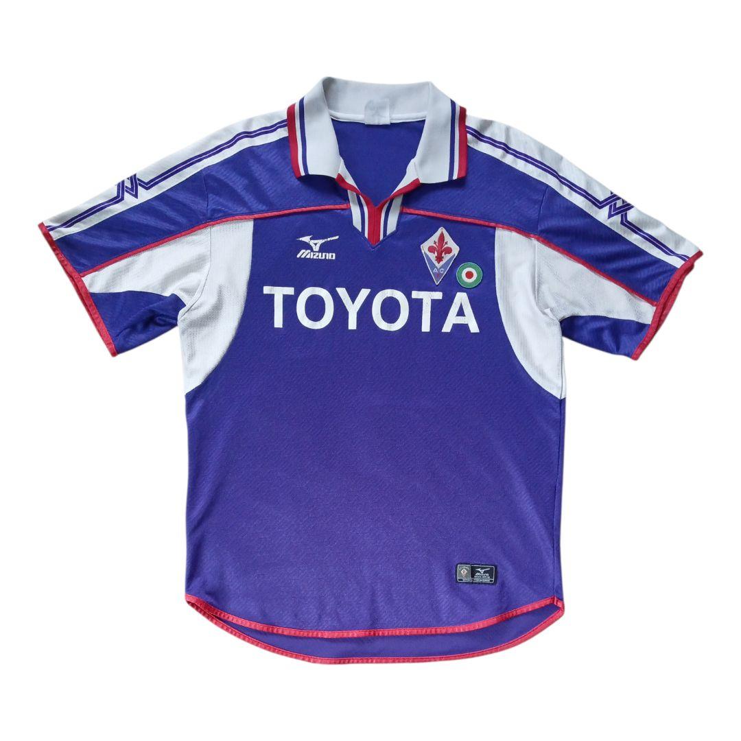 2001年製 Y2K 日本製 フィオレンティーナ サッカーシャツ Lサイズ 紫