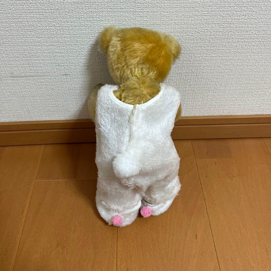 【東一恵莉子】ウサギコスチュームのハンドメイドテディベア