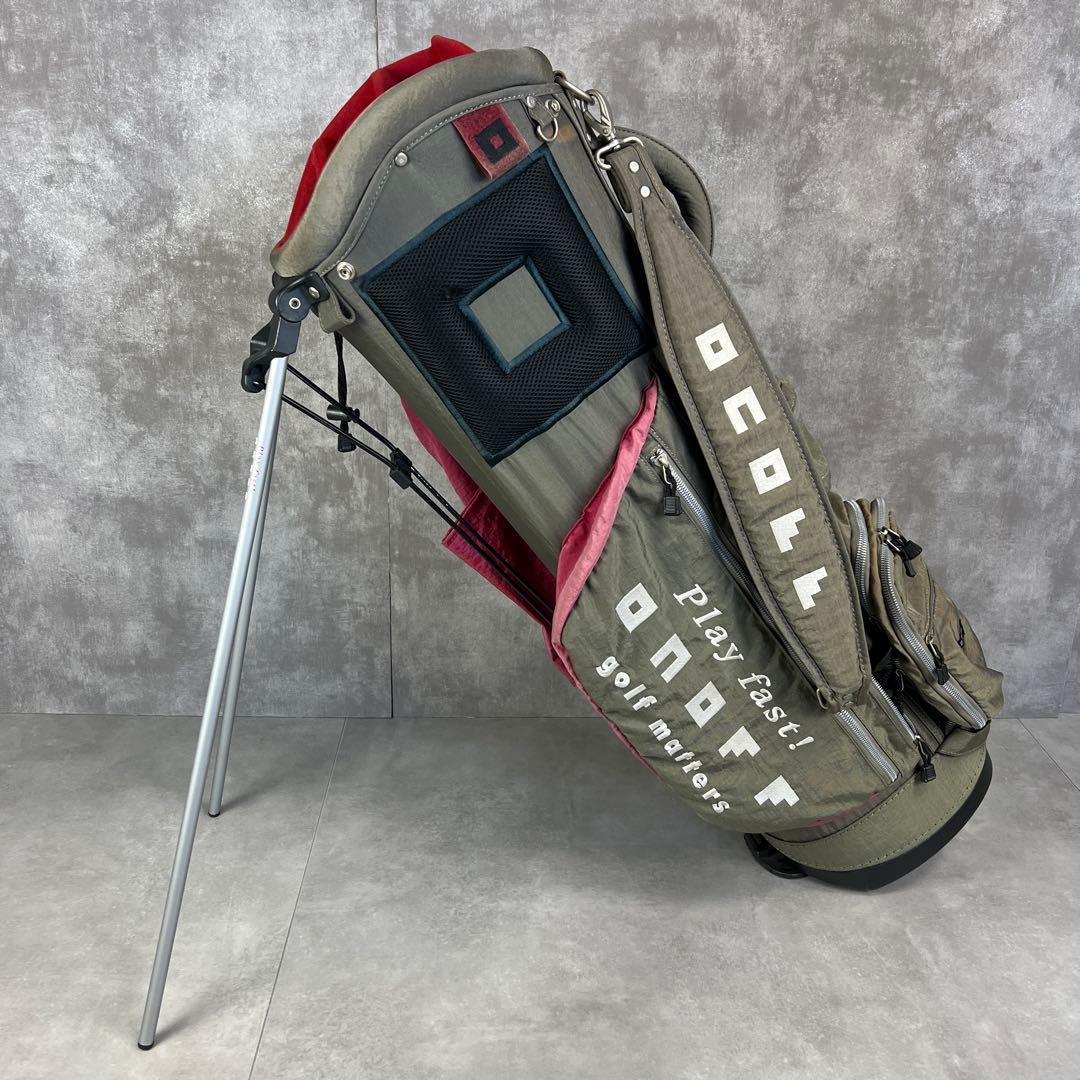 良品　オノフ　スタンド式キャディバッグ　7分割ポケット　メンズ　レディース