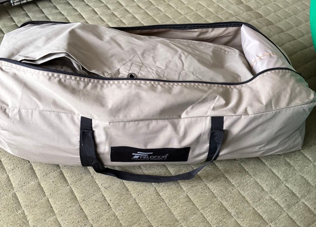 m*1様 FIELDOOR PUPTENT TC 320カーキ サイドシートとお
