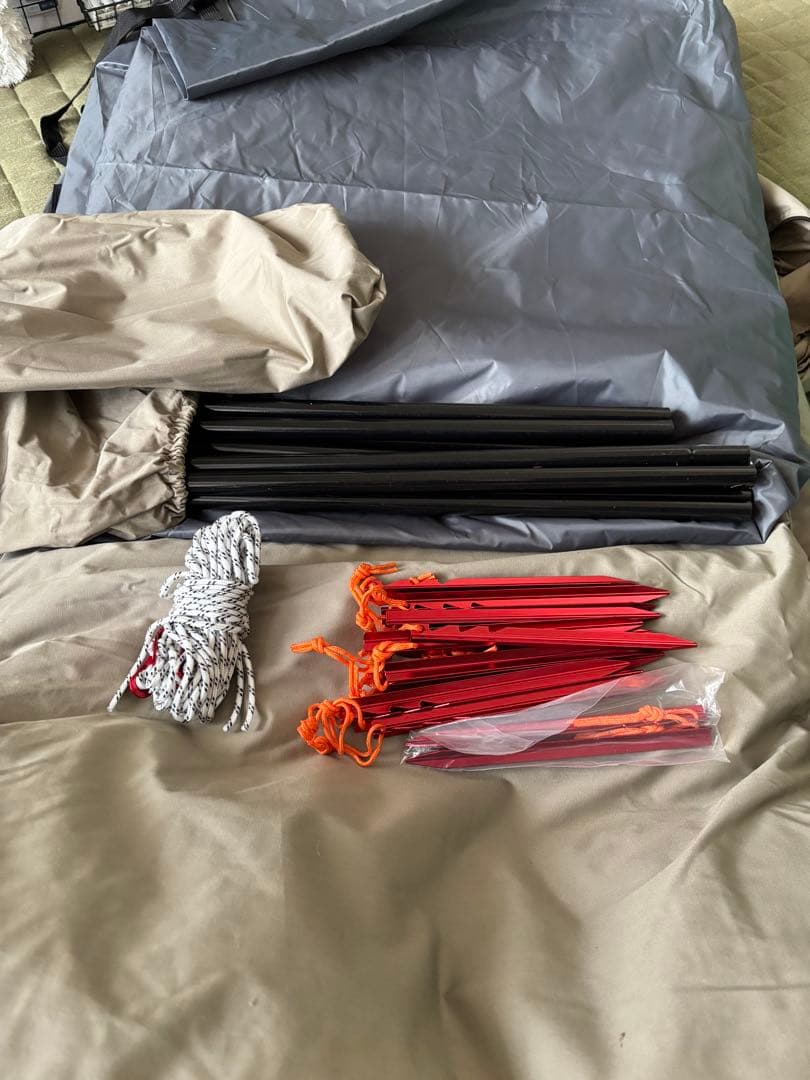 m*1様 FIELDOOR PUPTENT TC 320カーキ サイドシートとお