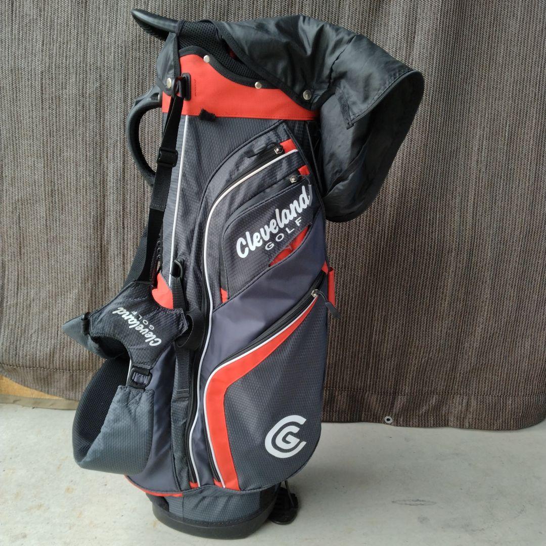Cleveland Golf スタンド付きキャディバッグ 黒/赤