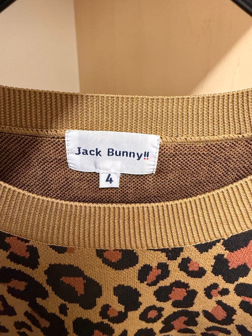 Jack Bunny!! ヒョウ柄 セーター サイズ4・M