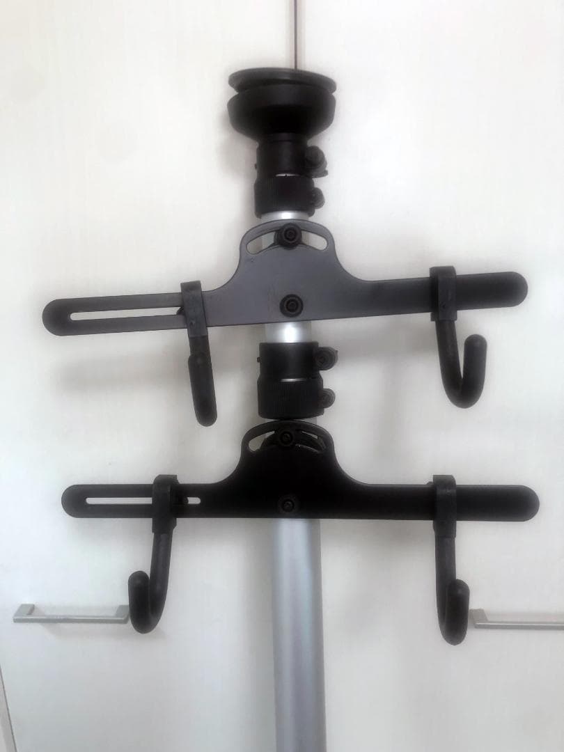 タイムセール サイクルスタンド 2台 突っ張りタイプ 160-330cm