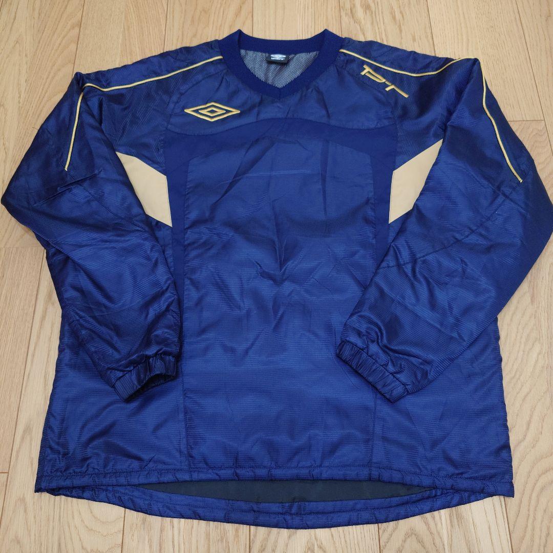 Umbro ネイビー ジャケット パンツセット 上下セット　中綿入りピステ　L