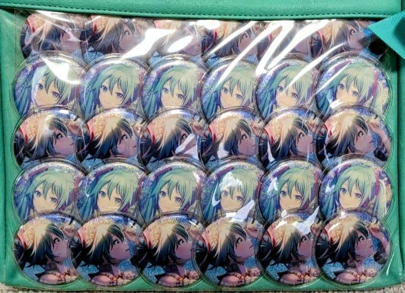 プロセカ グリッター缶バッジ 初音ミク 2B 3B 痛バッグ