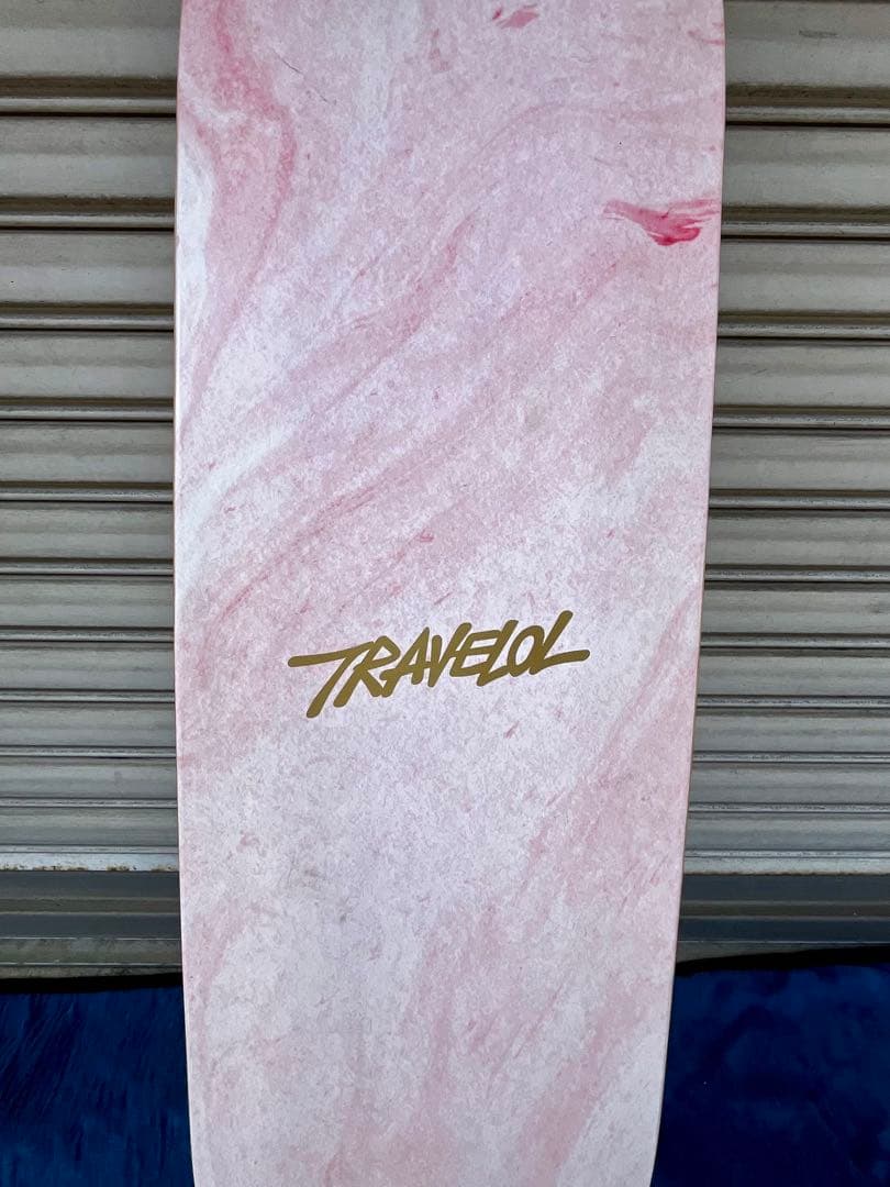 TRAVELOL ロングスケートボード ピンクカラー 美品