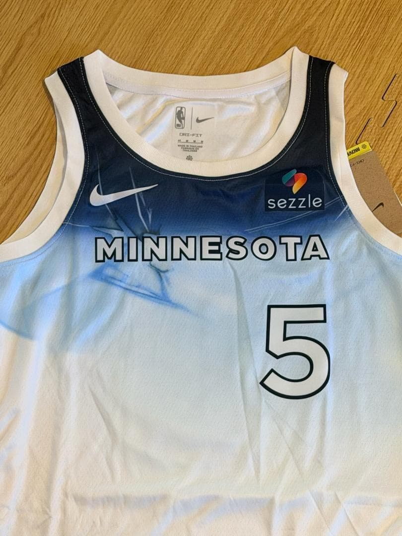 【新品】アンソニー・エドワーズ ウルブズ ユニフォーム M NBA
