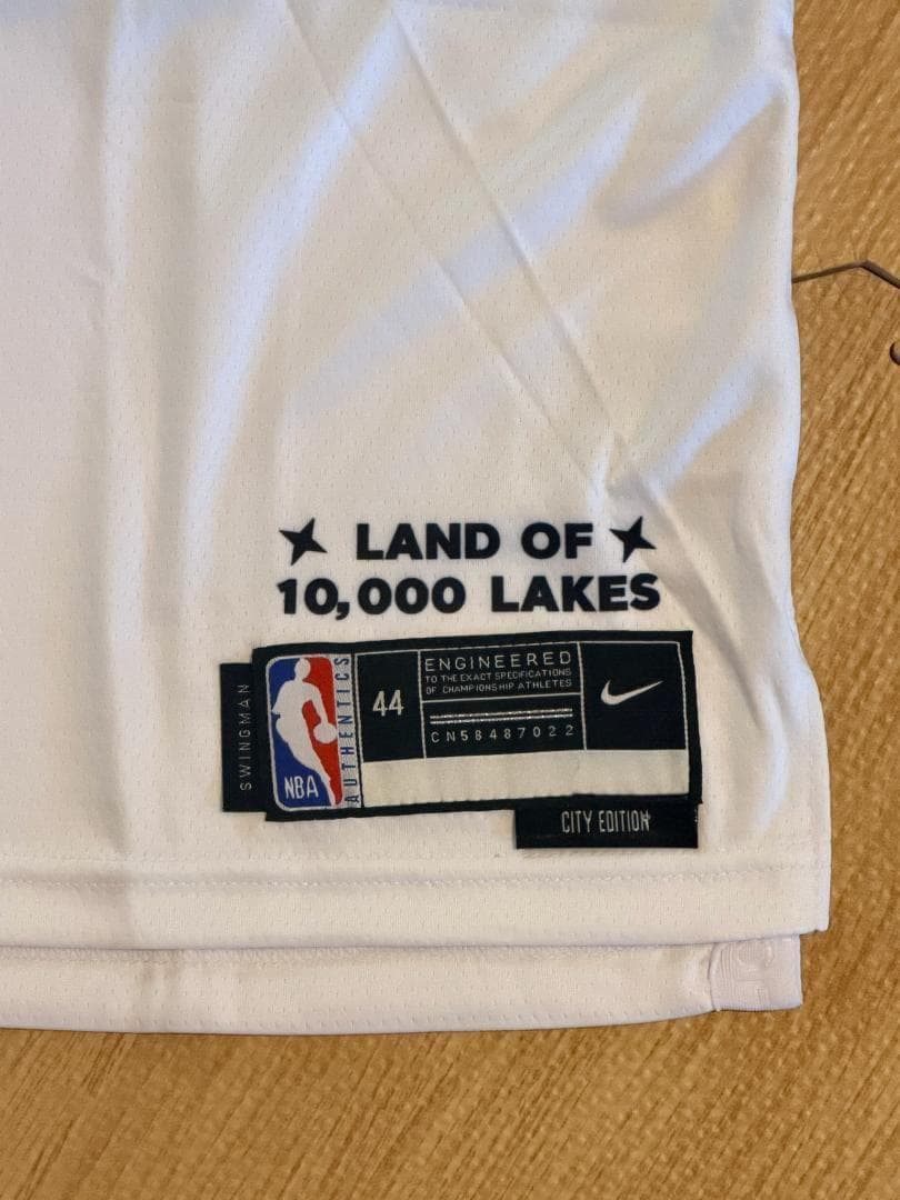 【新品】アンソニー・エドワーズ ウルブズ ユニフォーム M NBA