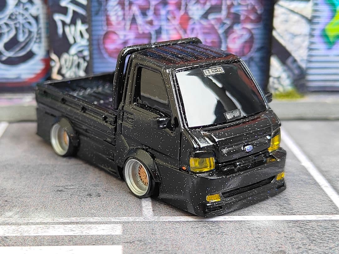 トミカ改造 スバル サンバー フルエアロ プレミアム☆深リム ☆ホットウィール