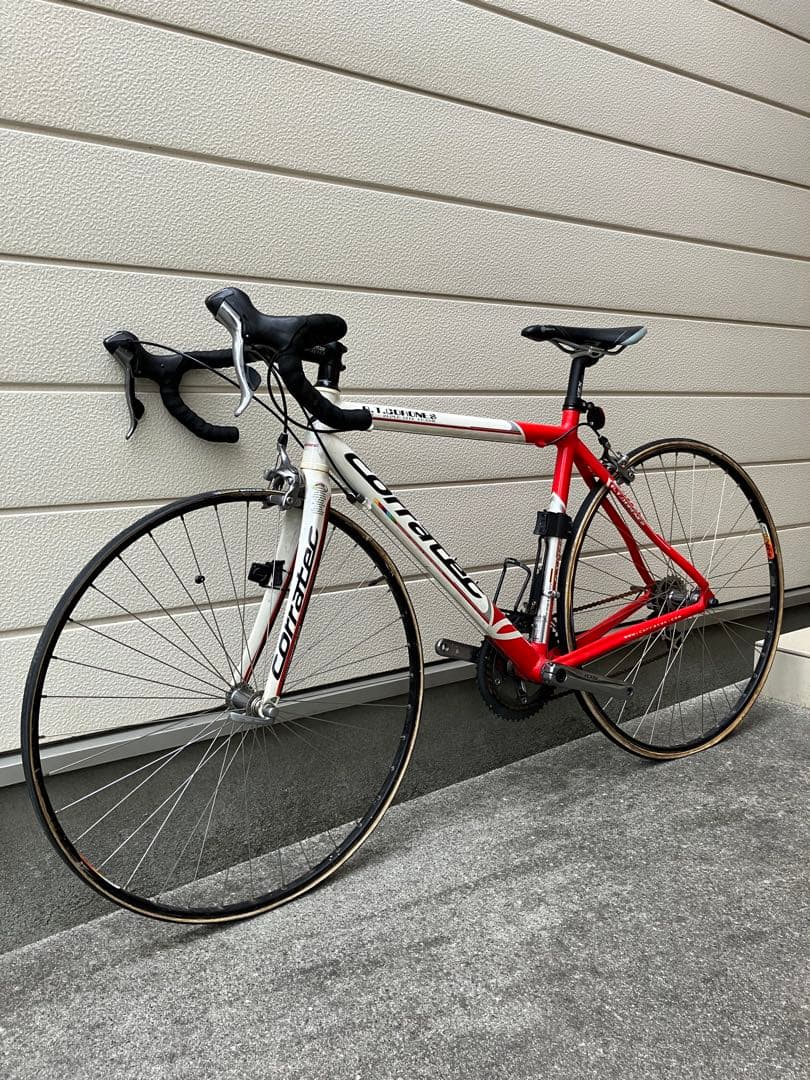ロードバイクcorratec現状品、used品、長期自宅保管品タイヤ交換必要です