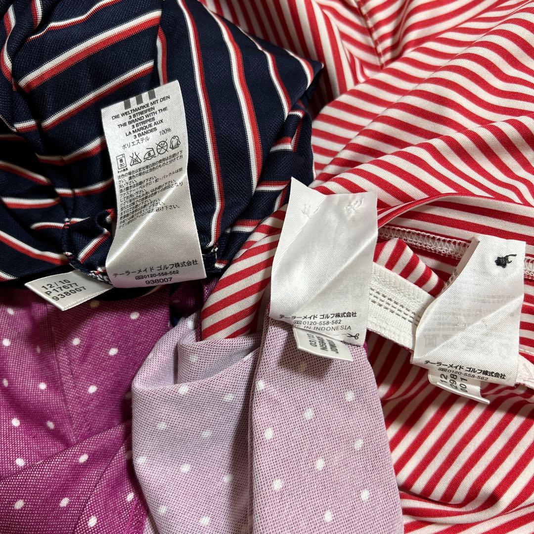 アディダス　メンズ　ゴルフ　半袖　シャツ　襟付き　３枚セット　柄物　XL LL