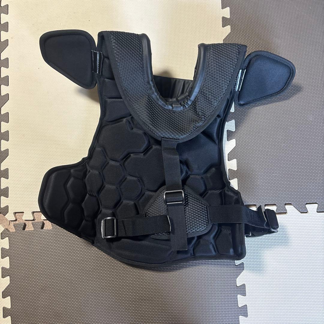 野球用ハニカムプロテクター ブラック
