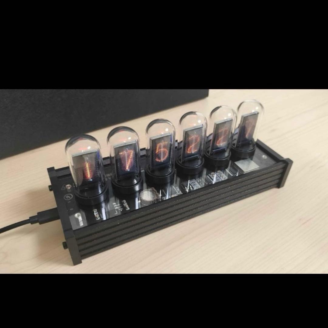 ニキシー管風液晶デジタルクロック EleksTube IPS