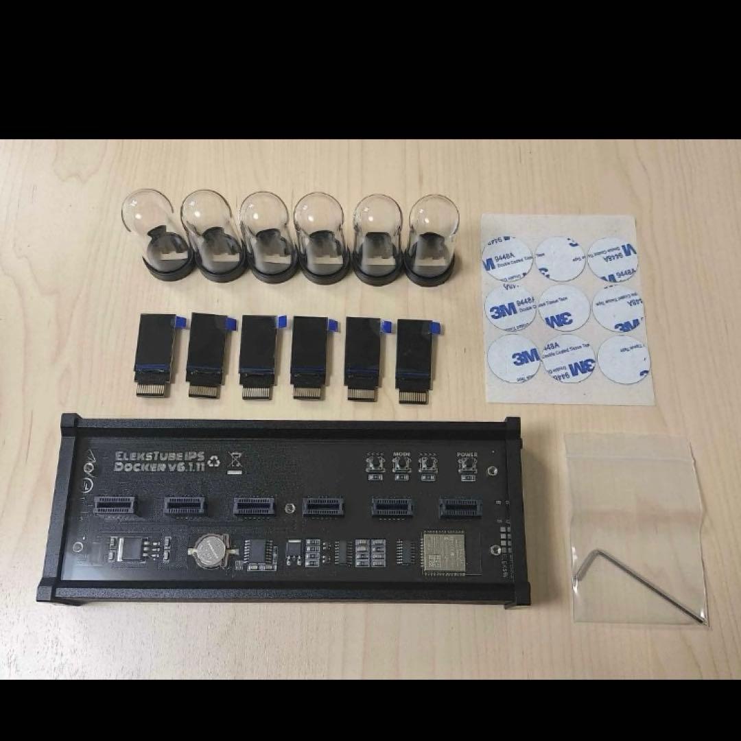 ニキシー管風液晶デジタルクロック EleksTube IPS