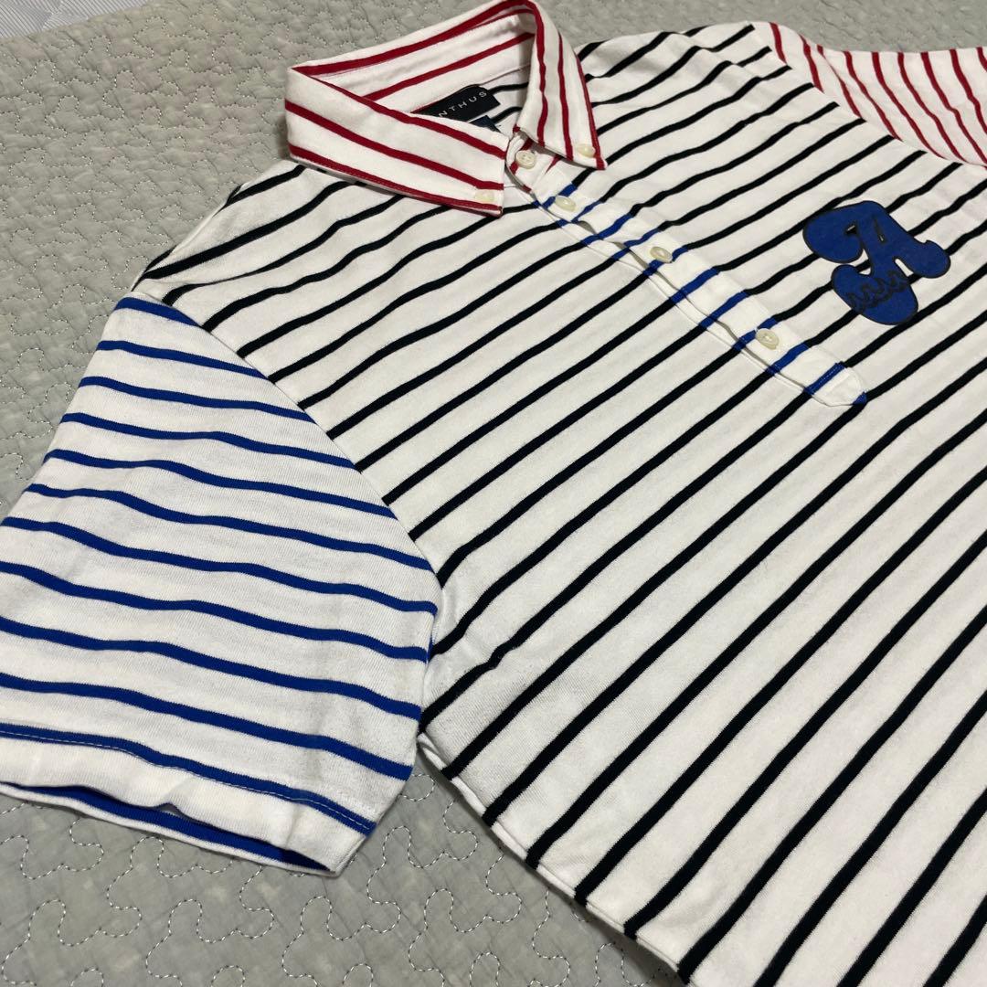 ACANTHUS × muta MARINE クレイジーボーダー ポロシャツ L