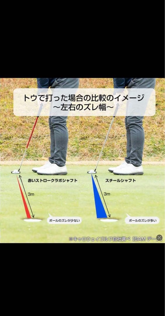 【新品】80.5cm オデッセイ ストロークラボ パター カーボンシャフト