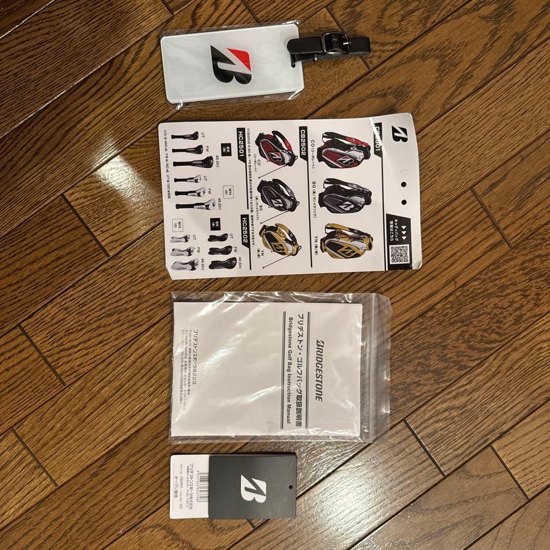 新品BRIDGESTONE golf キャディーバッグ　小祝さくら直筆サイン入り