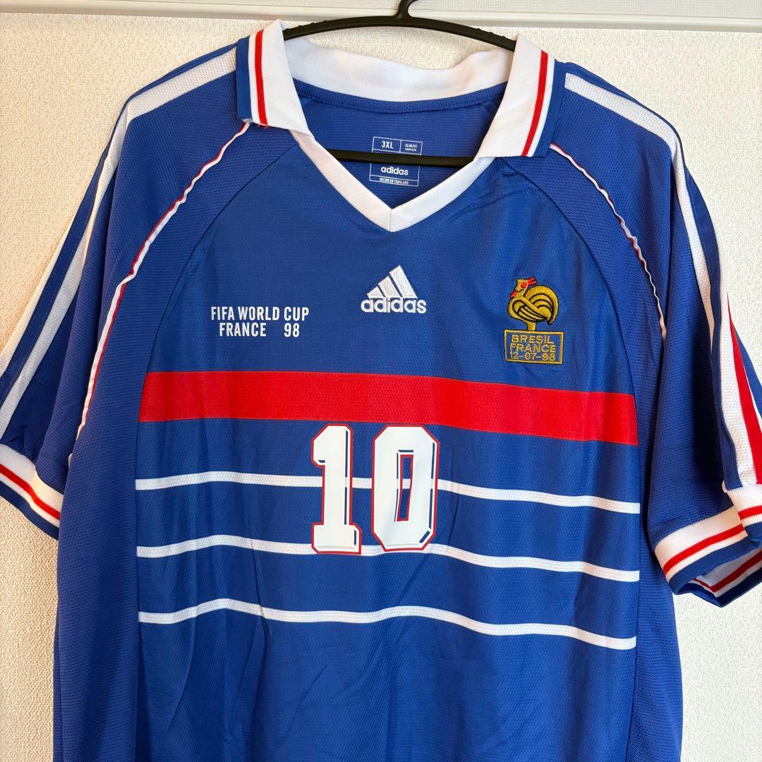 サッカーユニフォーム 1998年フランス代表 復刻 ジダン