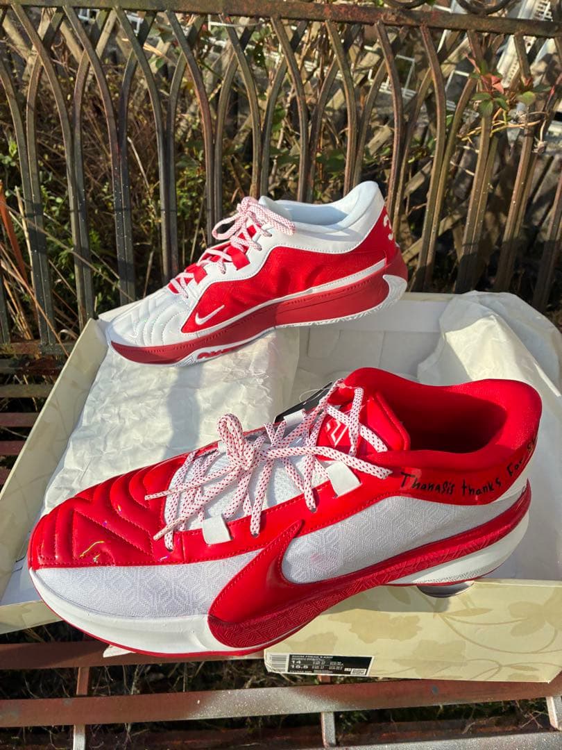 Nike バスケットボールシューズ レッド/ホワイト 43/34
