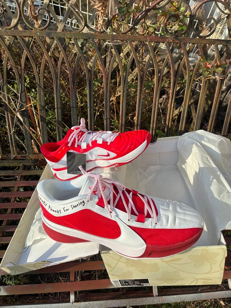 Nike バスケットボールシューズ レッド/ホワイト 43/34
