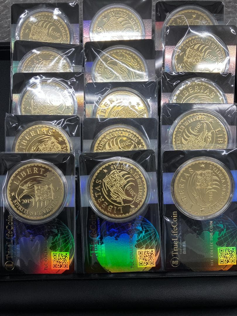 True Life Coin （TLC）金メッキ 記念 15枚セット