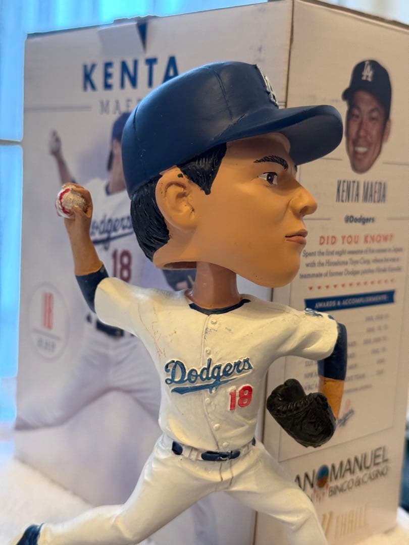 新品Kenta Maeda ボブルヘッド フィギュア 18ドジャース
