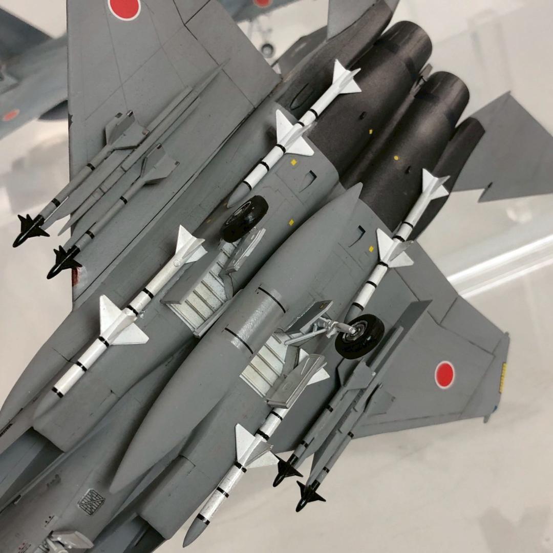 航空自衛隊 F-15 戦闘機 模型 1/72 完成品 2機セット ジャンク扱い