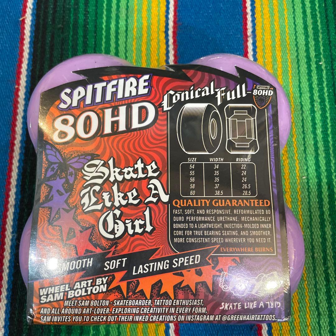 スケートボード SPITFIRE 80HD Skate Like A Girl 58mm
