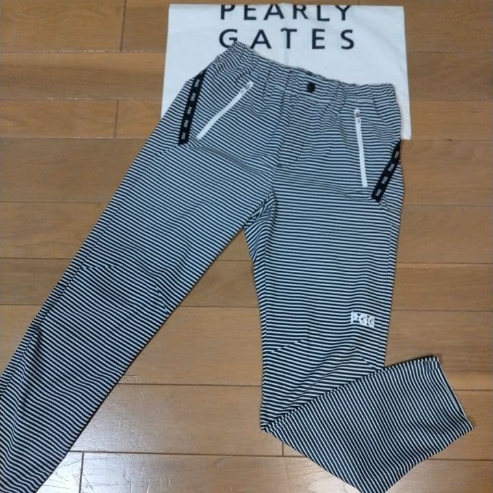 ⭐美品⭐パーリーゲイツ⭐PGG⭐ストライプパンツ⭐白&濃紺⭐M⭐