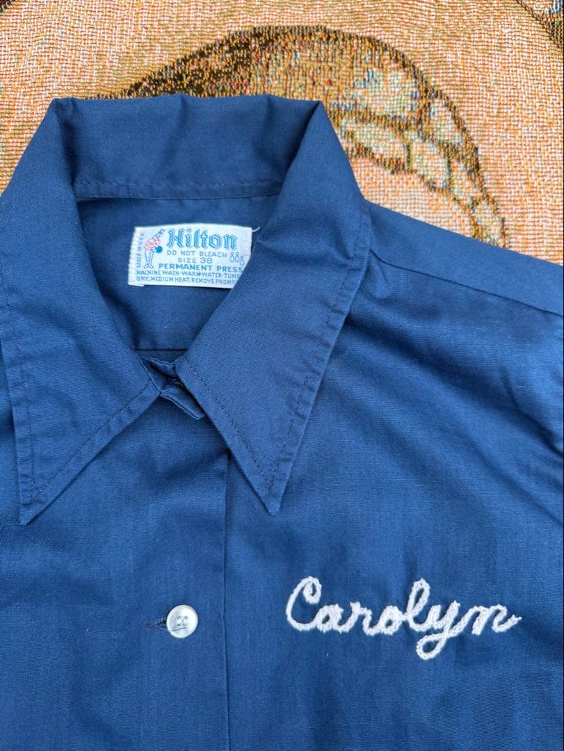 70s Hilton ボウリングシャツ検50s 60s vintage