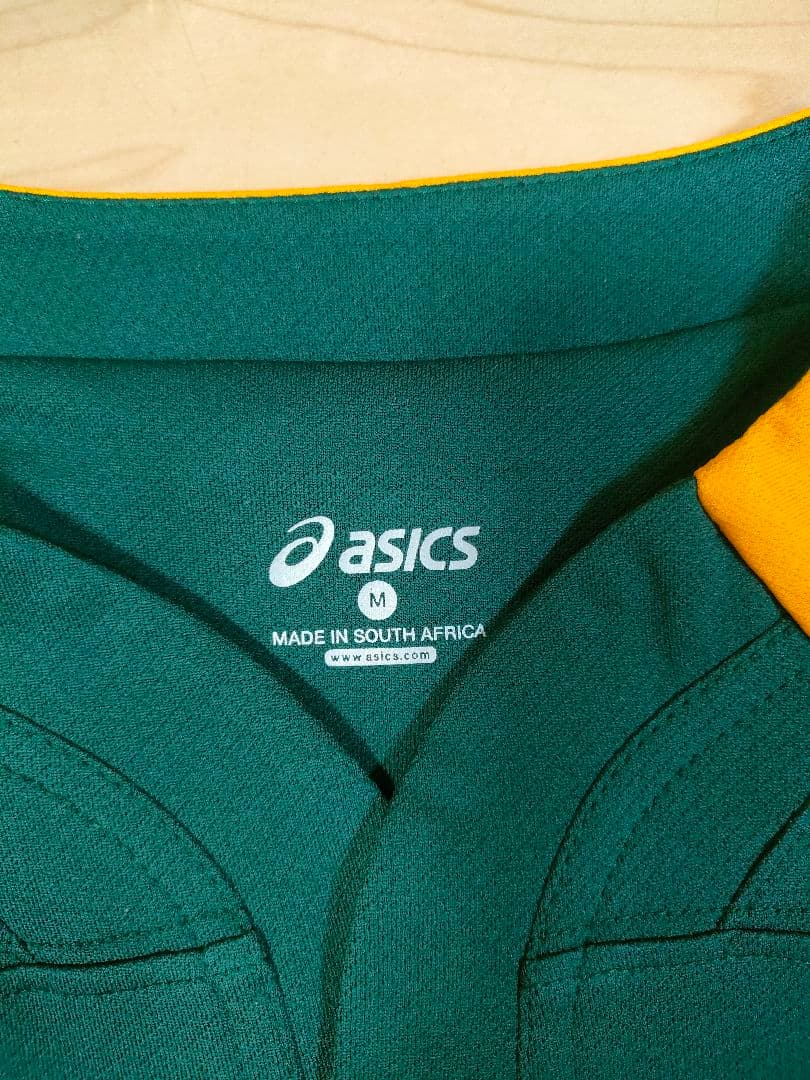 ラグビー南アフリカ代表スプリングボクス asics レプリカ Mサイズ