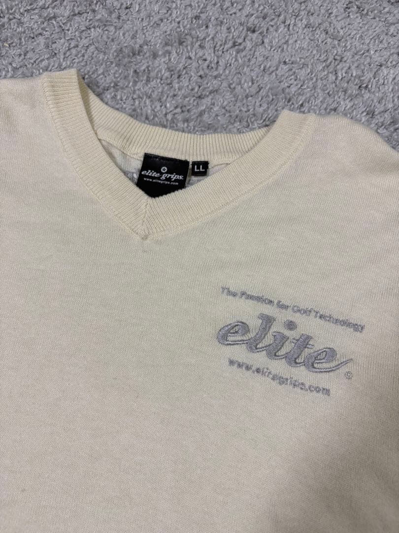 elite gripsエリートグリップ Vネックセーター ゴルフウェアgolf
