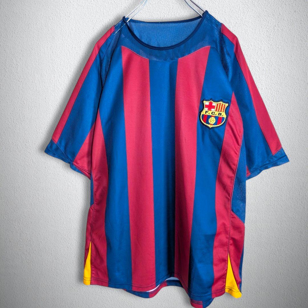 古着 サッカー ユニフォーム バルセロナ ストライプ メッシ ＃19